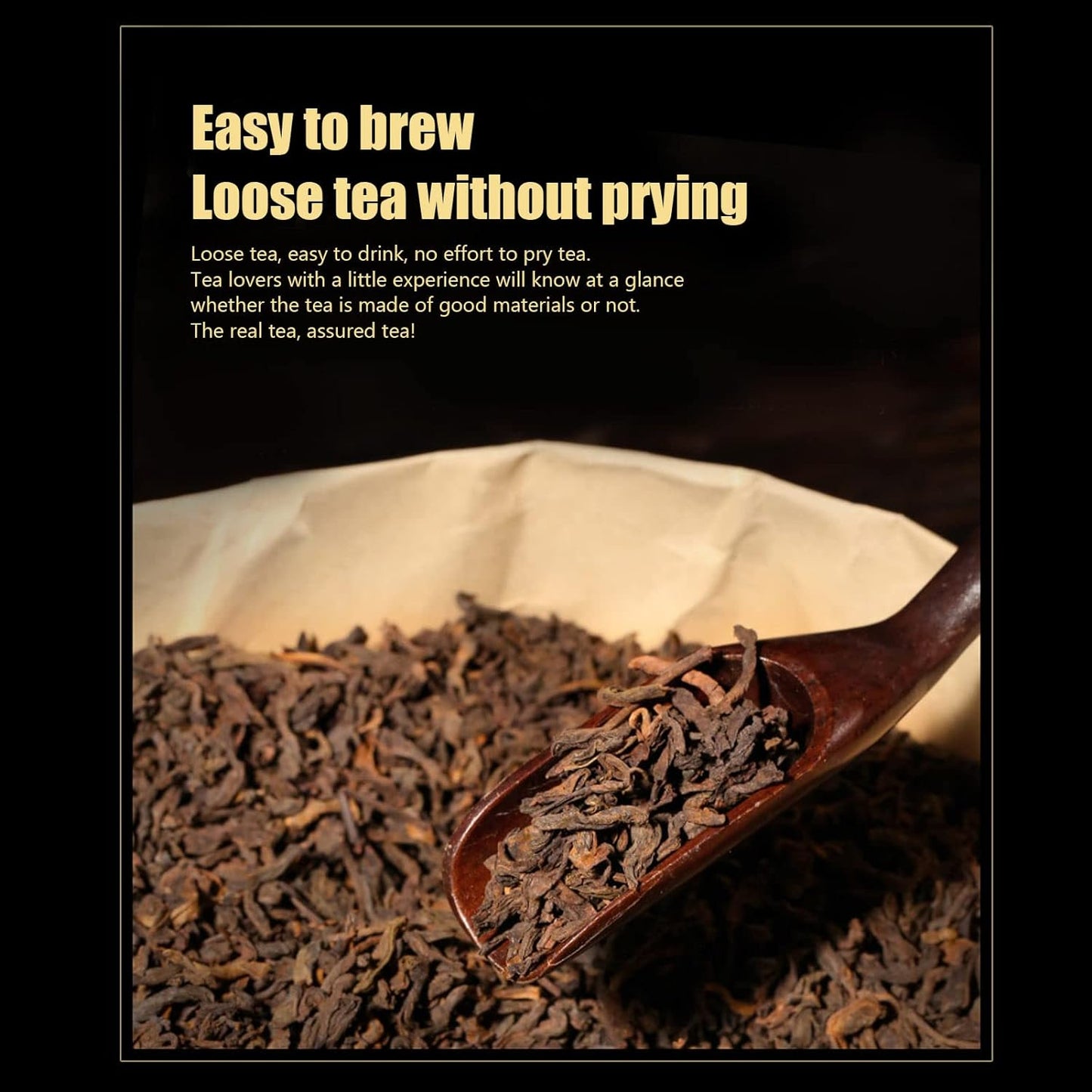 EVTSCAN 12.3 oz Puer Tea Aged Ripe Tea with Gift Box, 40 Tea Bags, China Yunnan Puerh Tea Heicha, Smooth Thick Flavour with Aged Aromas, for Seniors