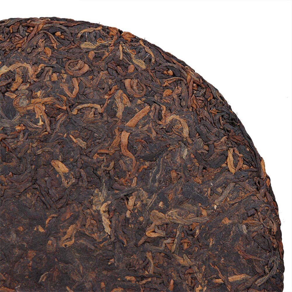 FullChea - 2016 Haiwan 'Summer' Shu Puerh Tea - Mengsong Pu Erh Tea Loose Leaf - Ripe Pu-erh Tea - Reduces Stress - 14.11oz / 400g