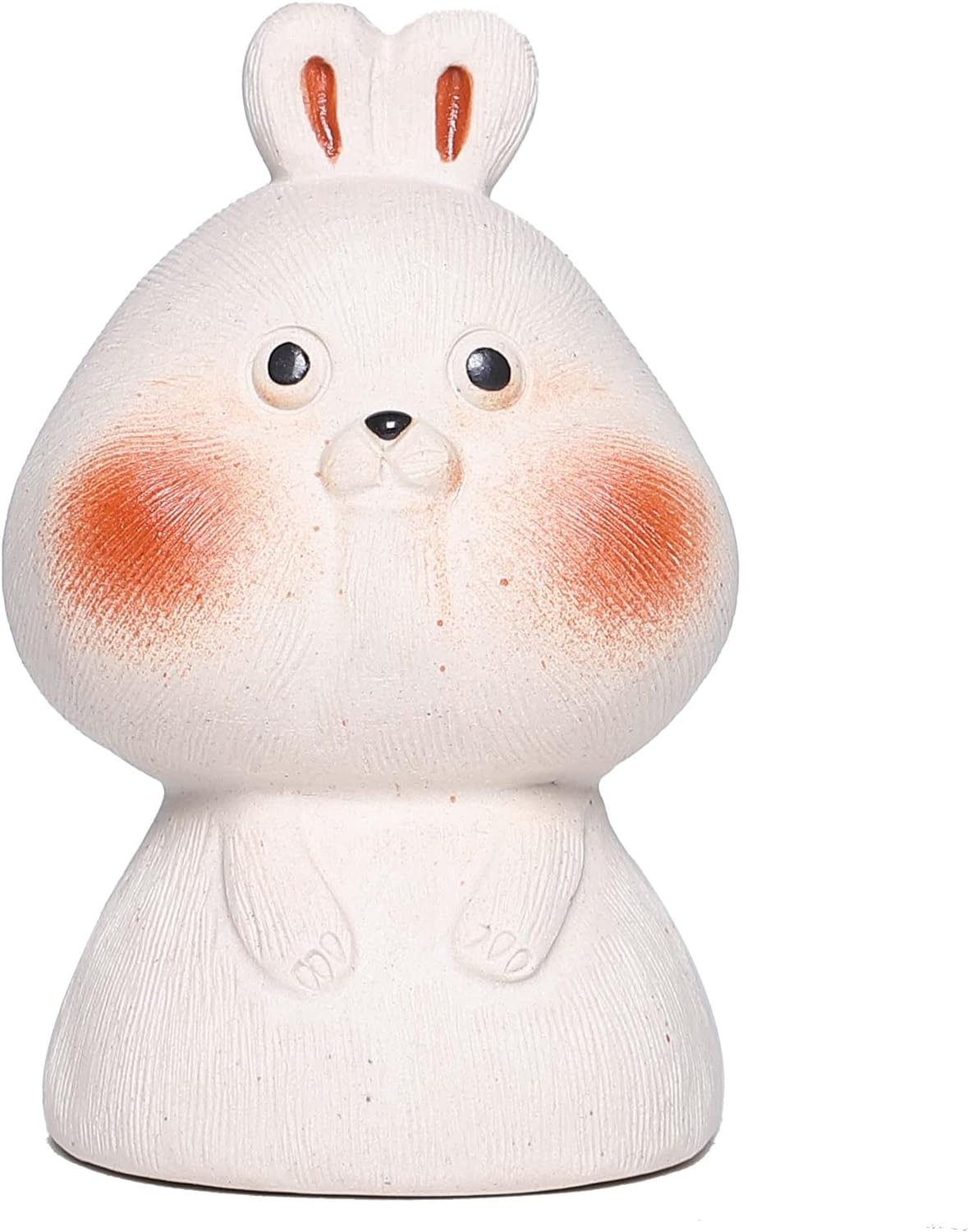 SILINE Yixing Zisha Clay Tea Pet,Chinese Zodiac Signs Statues Animal Figurine,Gongfu Tea Tray Accessories Ornament (Rabbit,Yellow Dianni Clay)