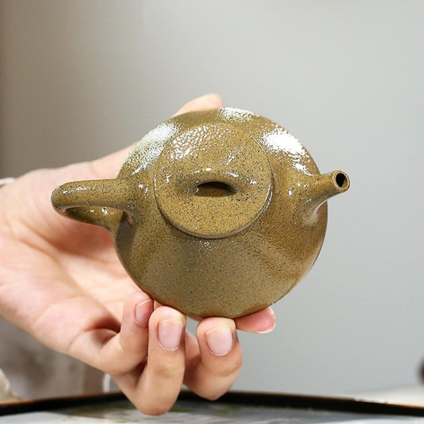UDRJU Teapots Porcelain 110Ml Yixing Zisha Teapot Vintage Raw Mine Clay Teapot