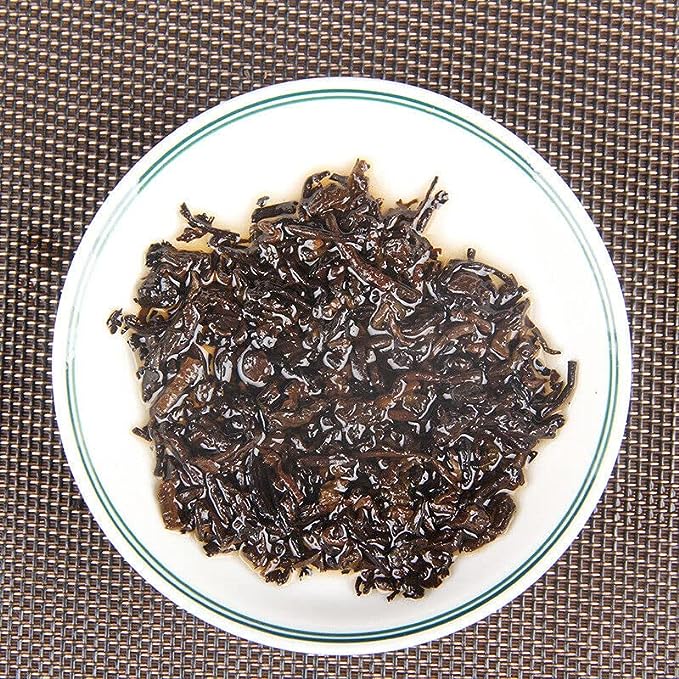 Menghai Chen Xiang Ripe Puer Tea Long Yuan Hao Mellow Old Puer Tea 380g