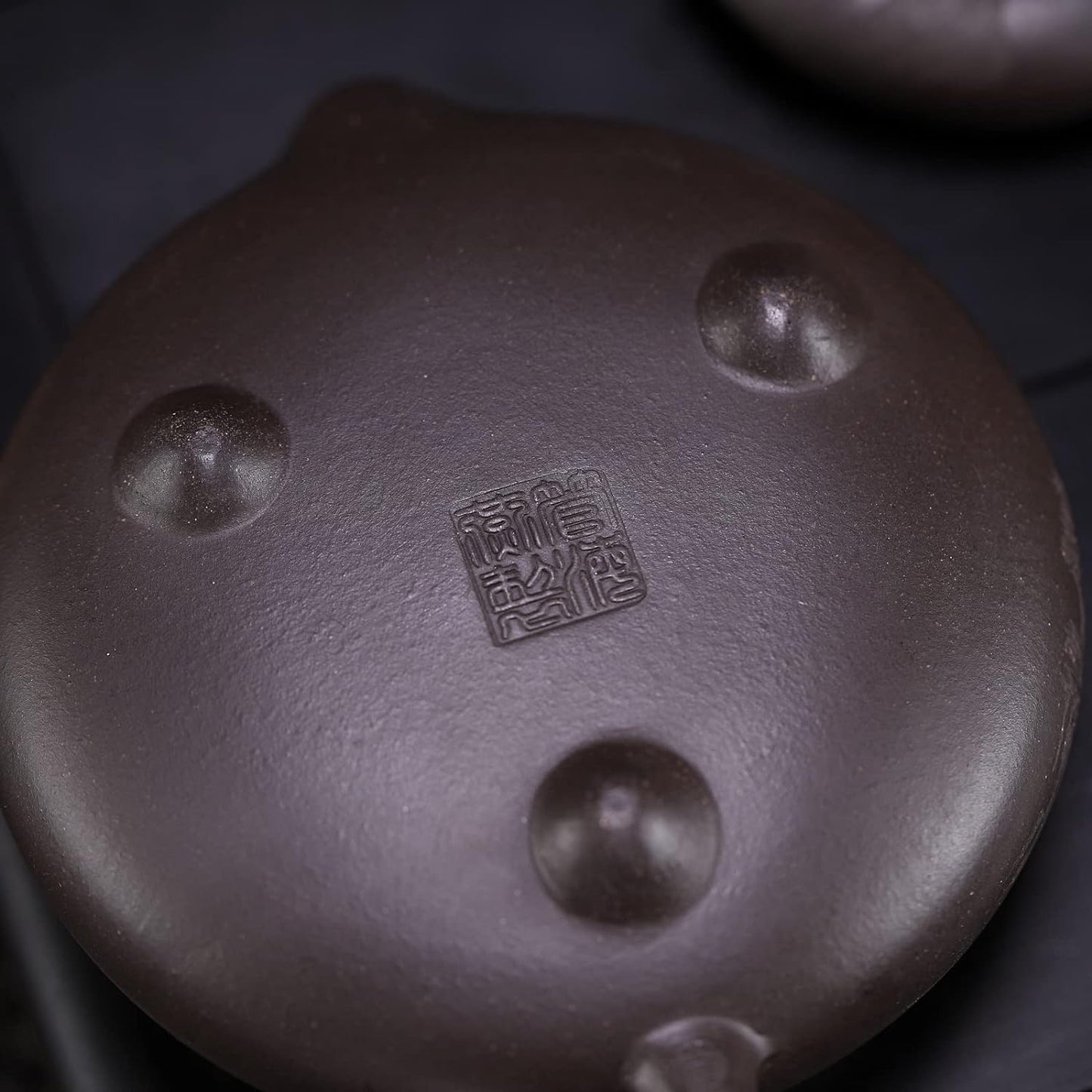 SILINE Zisha Teapot, Chinese Yixing Clay Handmade Teapot 6.7 Oz, Infuse Brew Kung Fu Loose Leaf Tea Maker -HantangShipiao,Black Clay