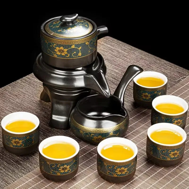 8 Pcs Ceramic Travel Tea Sets Chinese Portable Ceramic Bone China Teaset Gaiwan Teacup Porcelain Tea Cup The Kung Fu Teapot Set