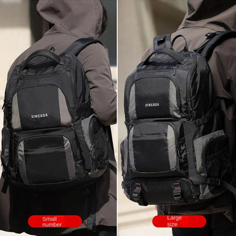 80L 50L Expandable Men 17 Inch Laptop Notebook Backpack Outdoor Hiking Travel Sports Climbing Pack for Male Women Female