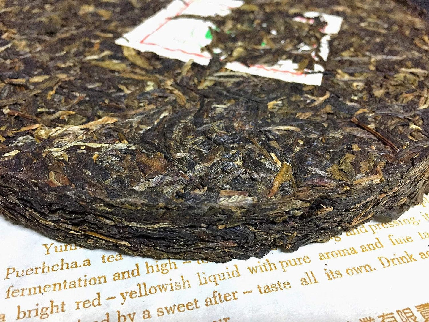 2007 yr Organic Yunnan NanQiao TieBing puer Pu'er Puerh Tea Raw Iron Cake 357g Chinese Pu-Er