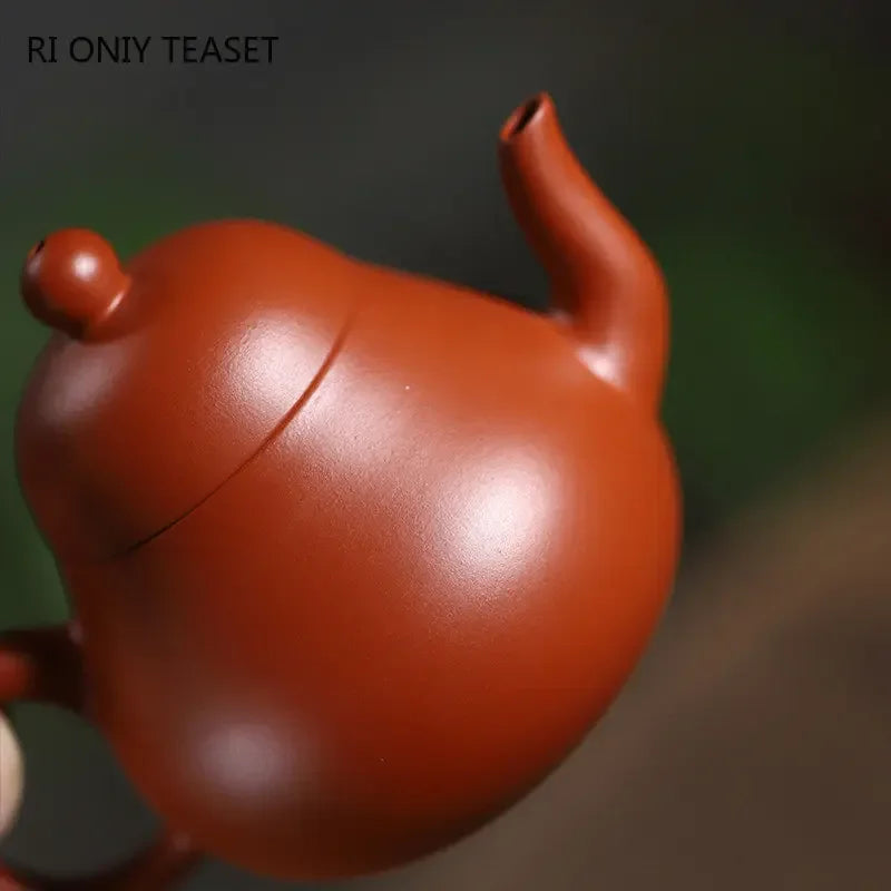 85ml Yixing Purple Clay Teapots Famous Artists Handmade Pear-shaped Small Capacity Tea Pot Kettle Chinese Zisha Tea Set Teaware