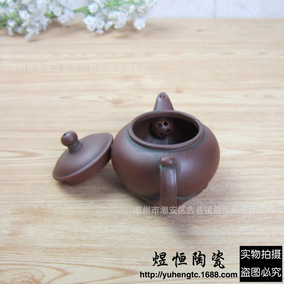 90cc Yixing Purple Clay Pot Handmade Xishi Pot Ball Hole Kong Fu Tea Set Household Teapot Drinkware Teaware For Drink Tea Green