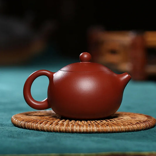 90mL Purple Clay Teapots Authentic Dahongpao Xishi Tea Pot Ball Hole Filter Kettle Handmade Boutique Zisha Tea Set