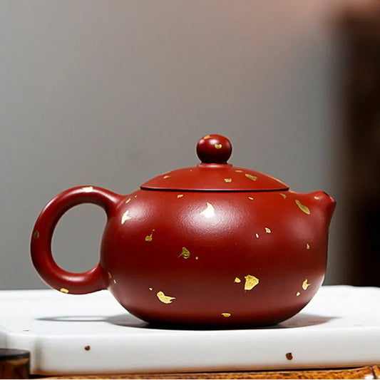 90ml Traditional Yixing Purple Clay Teapots Handmade Small Capacity Xishi Tea Pot Raw Ore Dahongpao Kettle Chinese Zisha Tea Set