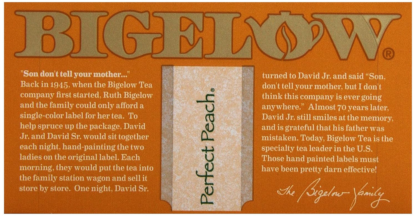 Bigelow Tea Peach Tea, 20 Count
