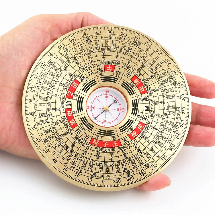 A PAIR Geomantic master tool Asia efficacious Eight Diagrams FENG SHUI Compass magnetic divine dragon dowsing Rod LUO PAN book