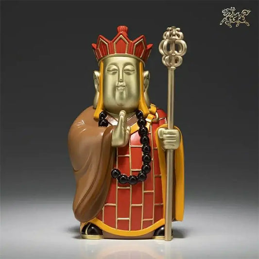 A Set TOP ART Chinese cultural masterpiece Buddhism XI YOU JI WU KONG decorative art bronze carving statue Tang Monk apprentice