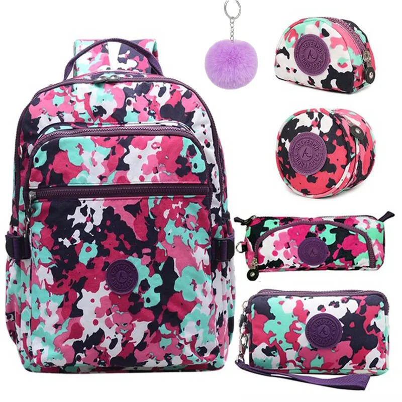 ACEPERCH Women Mochila Escolar Feminina Multifunction School Girl Bag pack Original Nylon Waterproof Backpacks Female Sac 2020