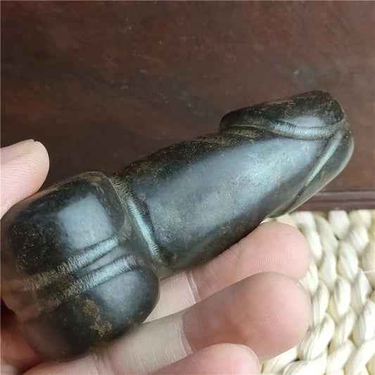 Ancient art meteorite Hongshan Culture simple and easy modeling appreciation sex energy luck statue
