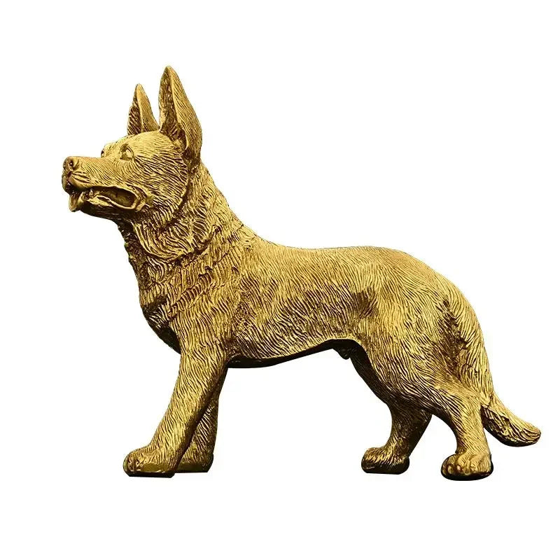 Animal Zodiac Dog Copper Ornaments Home Entrance Office Store Decor To Guard The Wealth Figurines Crafts