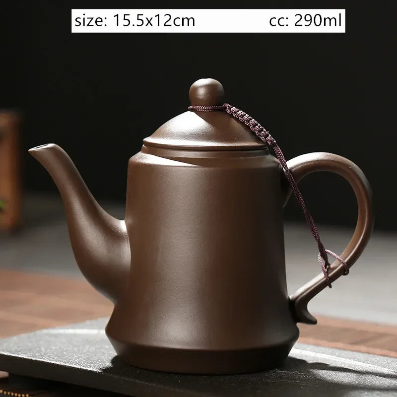 Antique Yixing Purple Clay Tea Pot Raw Ore Zhu Mud Beauty Kettle Chinese Zisha Tea Set Customized Ball Hole Filter Teapot