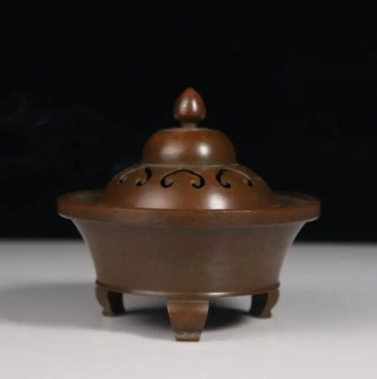 Archaize seiko brass three foot Incense burner crafts statue