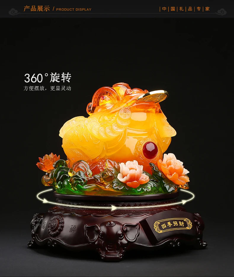 Asia HOME Store shop company business Prosperity Recruit money GOOD luck ZHAO CAI Fortune JIN CHAN FENG SHUI talisman statue