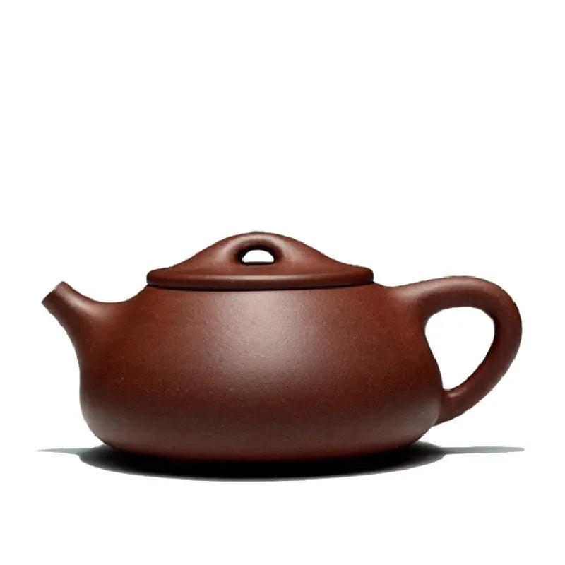 Authentic Chinese Tea Ceremony Supplies Zisha Stone Scoop Pot Yixing Purply Clay Teapot Handmade Customized Gifts 250ml