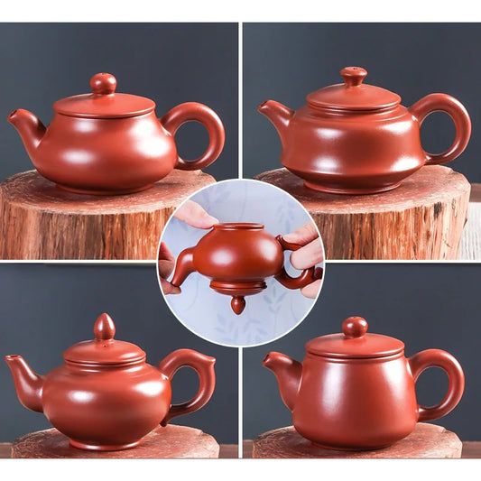 Authentic Tea Pot Drinkware Purple Clay Teapot Kettle Raw Ore Chinese Handmade Teaware Tie Guanyin Tea Ceremony