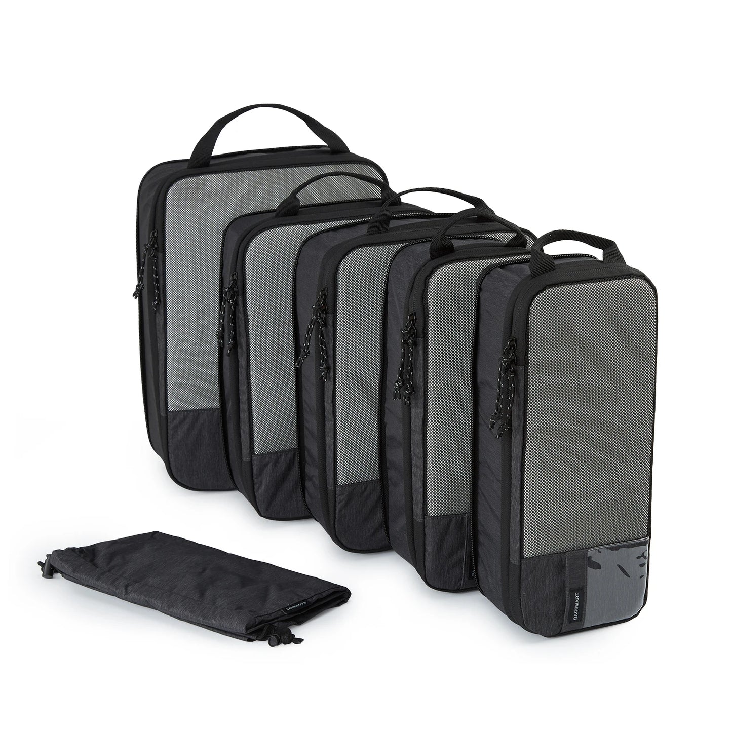 BAGSMART Compression Packing Cubes Men's Travel Suitcase Expandable Packing Organizers for Women Carry on Luggage Travel pouch