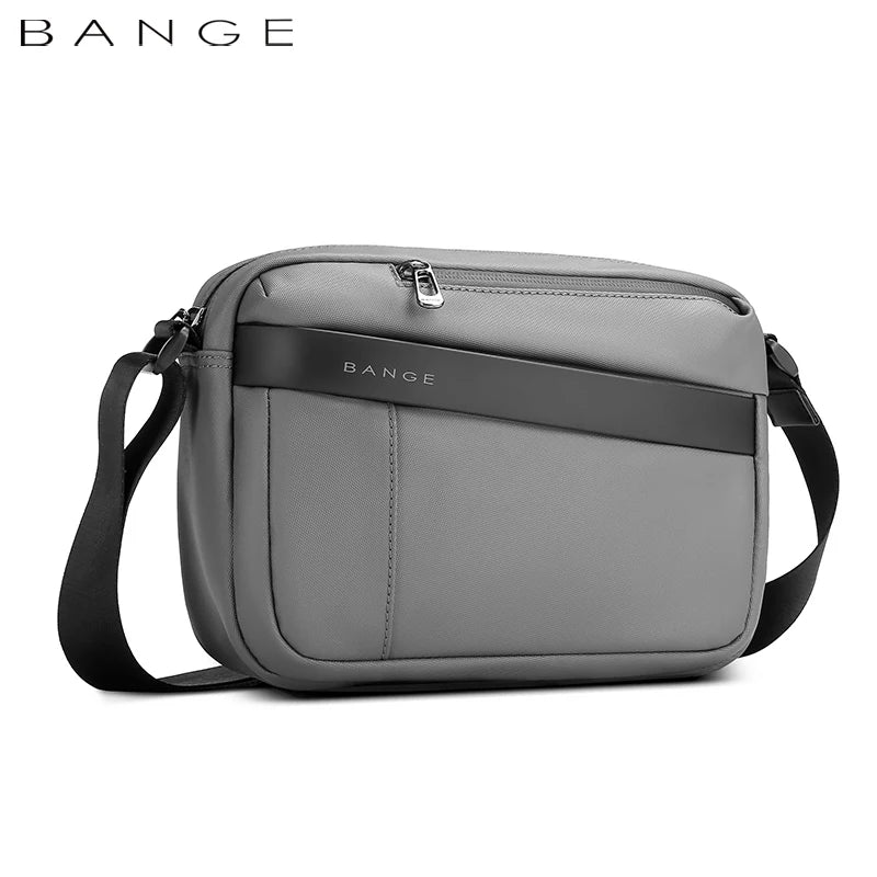 BANGE 2023 Men's Shoulder Bags Nylon Business Man Bags 8.6" Briefcase Canvas Crossbody Bags Small Waterproof Bag Male Fashion