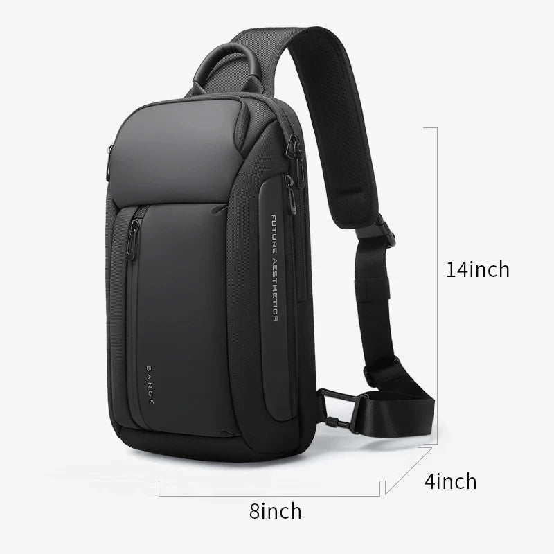BANGE Chest Oxford Trendy Waterproof Chest Bag Six Trend Colors Fashion Items, Large Capacity Memory for Both Men and Women