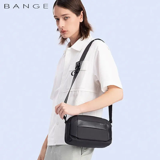 BANGE Nylon Men's Shoulder Bags Business Man Bags 8.6 Briefcase Canvas Crossbody Bags Small Waterproof Bag High Quality