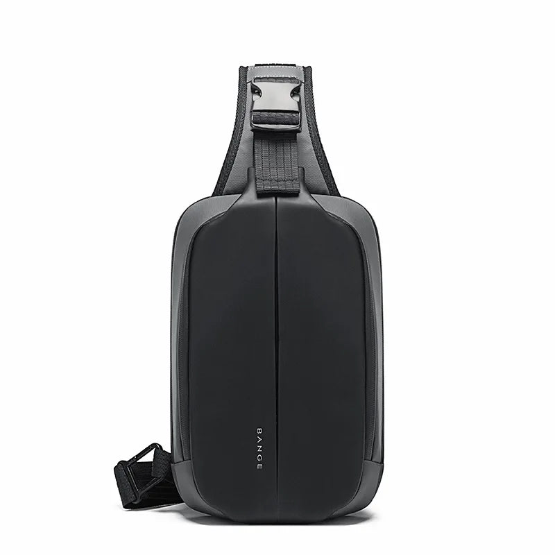 BANGE Shoulder Bags Male USB Charging Crossbody Bags Men Anti Theft Chest Bag School Summer Short Trip Messengers Bag