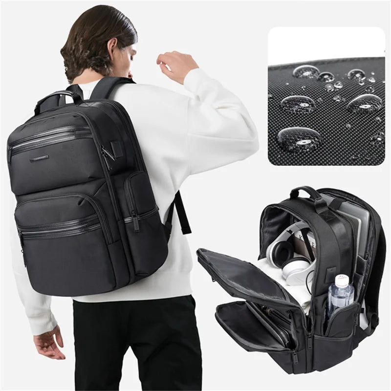 BANGE Sports Backpack 15.6 Anti-wrinkle Waterproof USB Recharging Oxford Backpack Men Fashion Travel Bag Backpacks