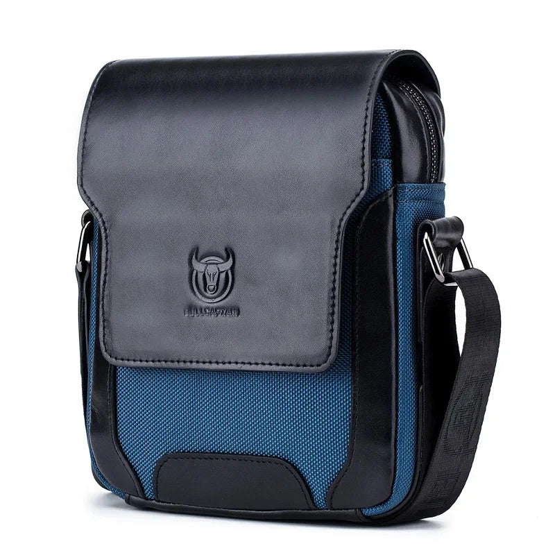 BULLCAPTAIN New Man Messenger Men Genuine Leather Shoulder s Business Crossbody Casual Bag Famous Brand male Handbag bag