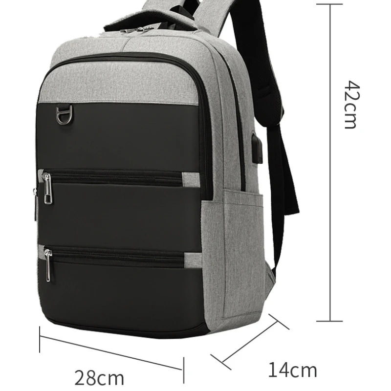 Backpack For Men Multifunctional Waterproof Business Bag For Laptop 15.6 Inch USB Charging Notebook Bags Large Capacity Rucksack