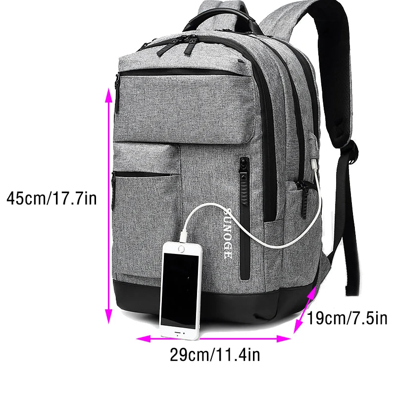 Backpack Men Casual Fashion Korean Style Lightweat Schoolbag Multifinonal Travel Bags Waterproof Laptop Business Back Pack New