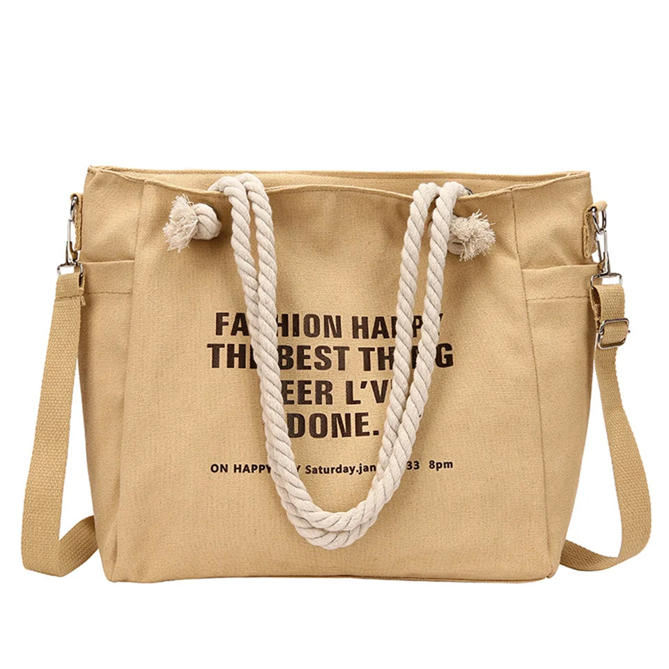Bags for Women 2023 New Women Canvas handbags Messenger Bag Lady Retro Casual Small Fresh Shoulder Bag