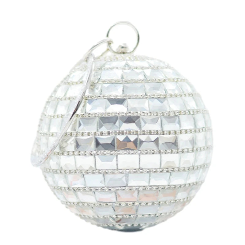 Ball Shaped Handbag Purse Evening Clutch Purse for Wedding