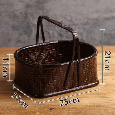 Bamboo Lacquerware Hamper Cookie Sushi Gift Packing Box Storage Japanese Decoration