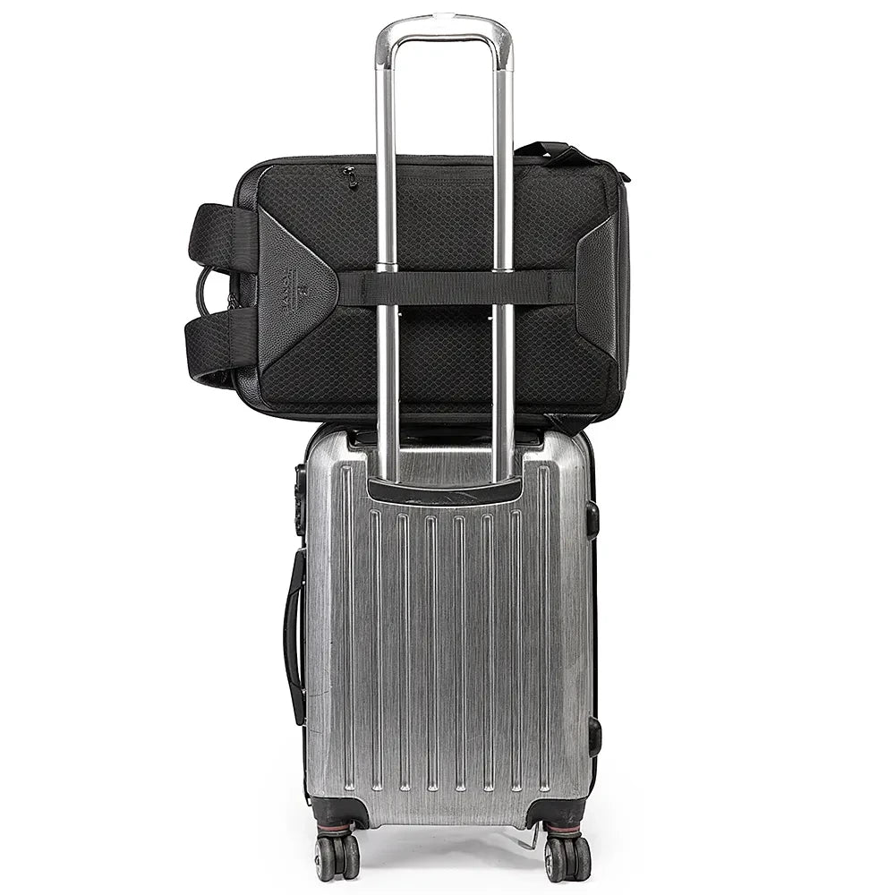 Bange Leather Backpack Men Business Backpack Laptop 15.6 Inch Computer Bag Large Capacity Bag Male Backpack Fashion