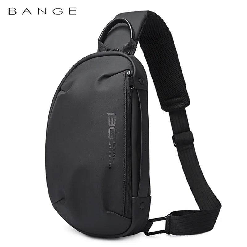 Bange Shoulder Bag Multifunction Big Capacity Chest Bag Men's Casual Waterproof Messenger Bag USB Bag Travel Backpack