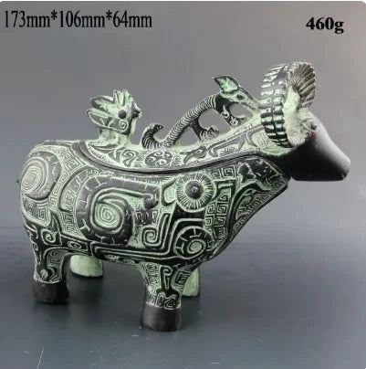 Bi001 Patung Perunggu Cina-Domba
