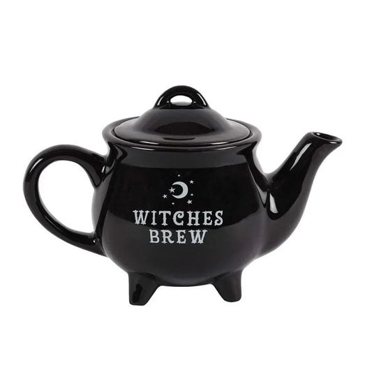 Black Ceramic Tea Pot, Witches Brew Teapot