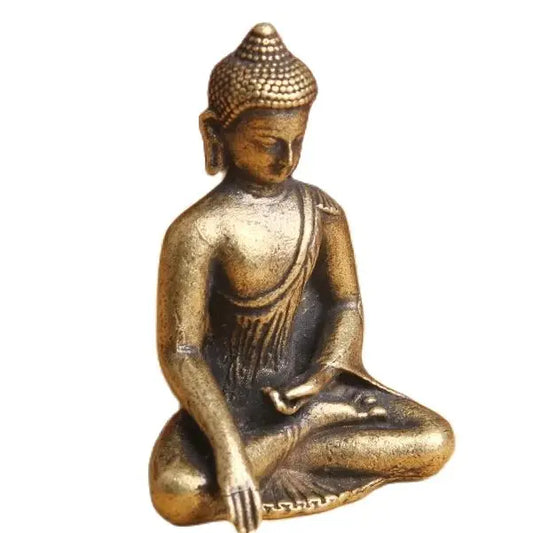 Brass, Old Siddhattha Gotama Desktop Ornaments, Antique Wenwan Collections, Buddha Statues, Decorations, Bronzes, Wholesale.