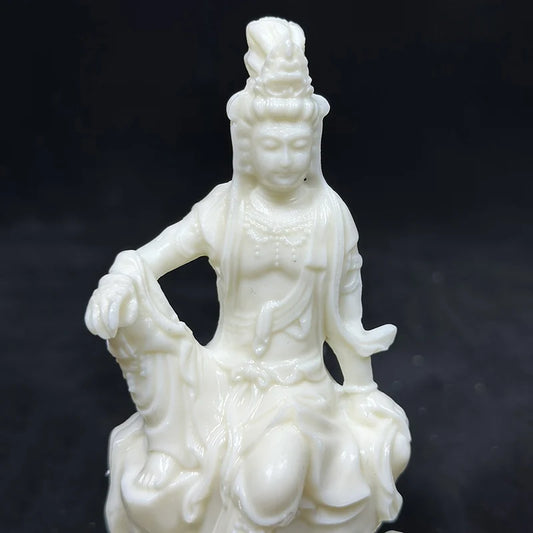 Buddha Statues of Guanyin Bodhisattva Characters Small Figurine Resin Art Sculpture Home Room Office Feng Shui Ornaments