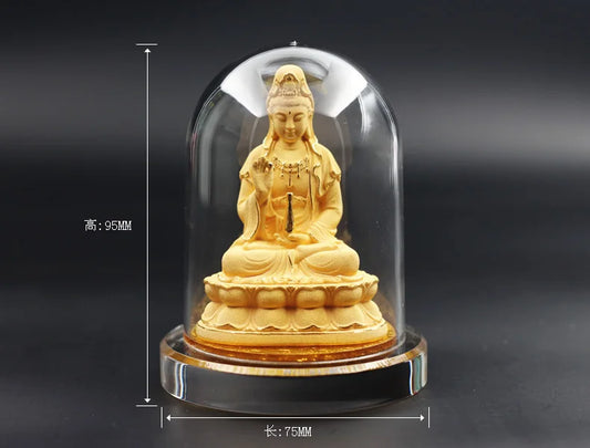 Buddhism Thailand Southeast Asia HOME CAR Patron saint Automobile ornaments golden Avalokitesvara Guan yin Buddha statue