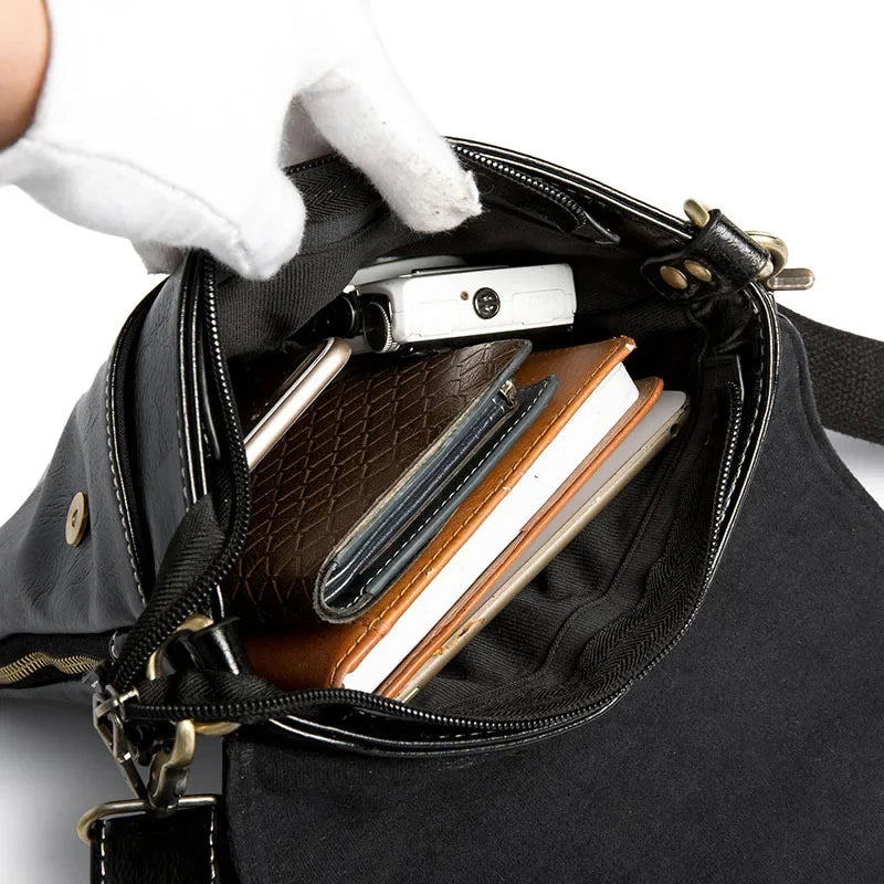 Business Casual Shoulder For Men Luxury PU Leather Crossbody Male Small Sling Bag Fashion Ipad Handbags