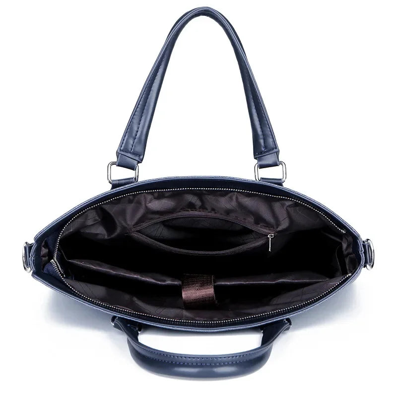 Business Men's Executive Briefcase Waterproof Laptop Handbag Office Shoulder Crossbody Conference File Tote Bag