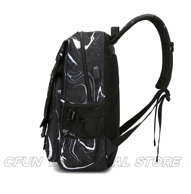CFUN YA Fashion Boys Students School Bag 15.6 Laptop Backpack USB Men's Travel Rucksack College Bookbag Mochilas рюкзак мужской