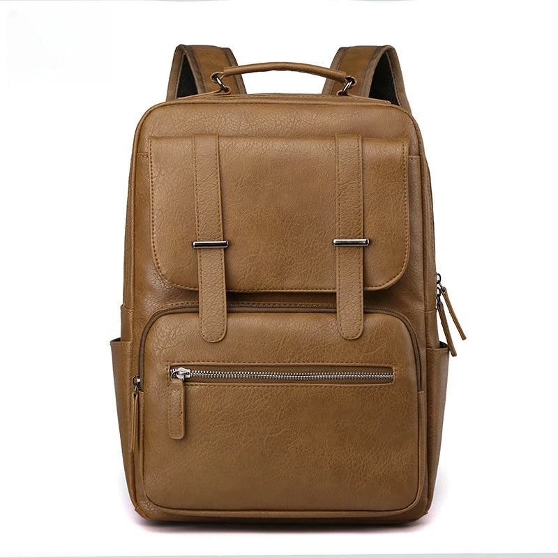 CFUN YA Fashion Causal PU Backpack For Men Multifunction 15.6" Laptop Bag Pack Teen Student Bookbag Travel Bagpack Rucksack New