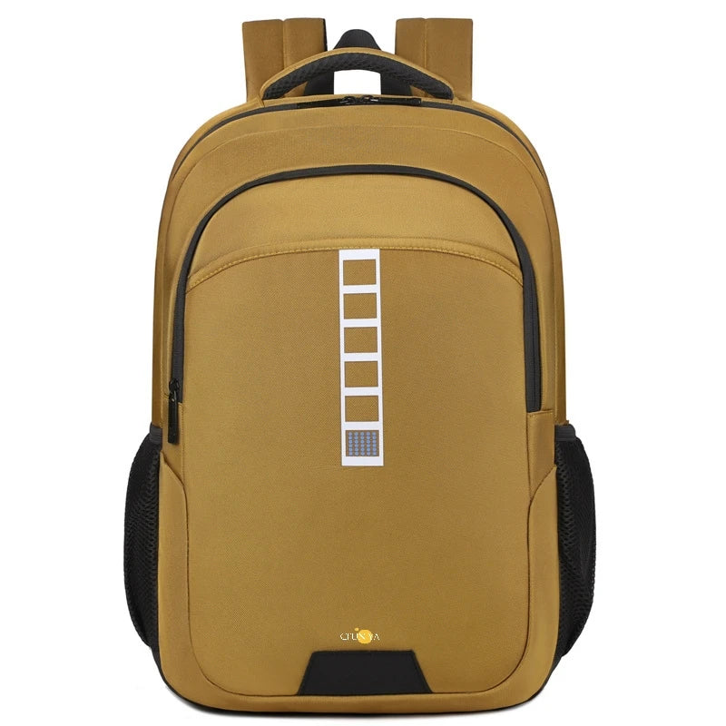 CFUN YA Fashion Tren Junior High School Backpack Large Computer Back Bag Waterproof Travel Outdoor Backpacks Men Women Teens Bag