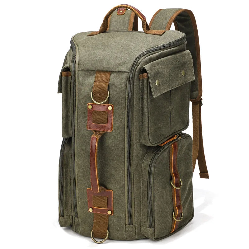 CFUN YA Fashion Trend Luxury Canvas Backpack For Men Women 15.6 Inch Laptop Bag Pack Outdoor Handbag Climbing Rucksack Mochilas