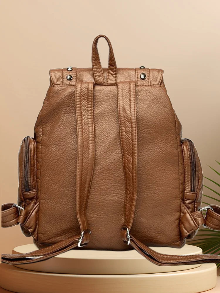 CFUN YA Fashion Women Backpack Real Leather Large Capacity Female Bagpack Travel Shoulder Bags Mummy Knapsack Mochilas Handbags